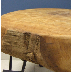 Stół Stolik kawowy Plaster drewna TEAK 50cm